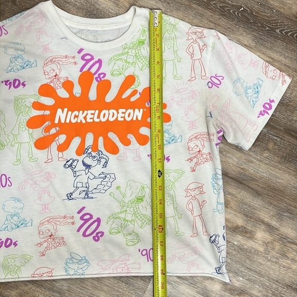 Nickelodeon 90's Rugrats Graphic All Over Print T-Shirt Women's Medium ? Neon - Picture 11 of 14